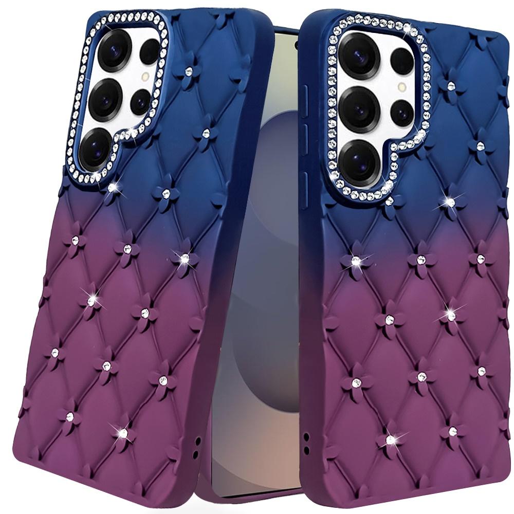 Luxury Pink Floral Bling Phone Case for Samsung Galaxy S26 Ultra, photo 2 of 3