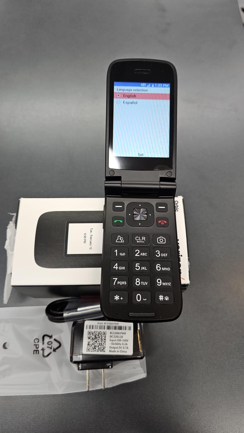 Orbic Journey V Verizon Postpaid 4g LTE 8GB Flip Phone - Black Not refurbish ( original parts), photo 3 of 6