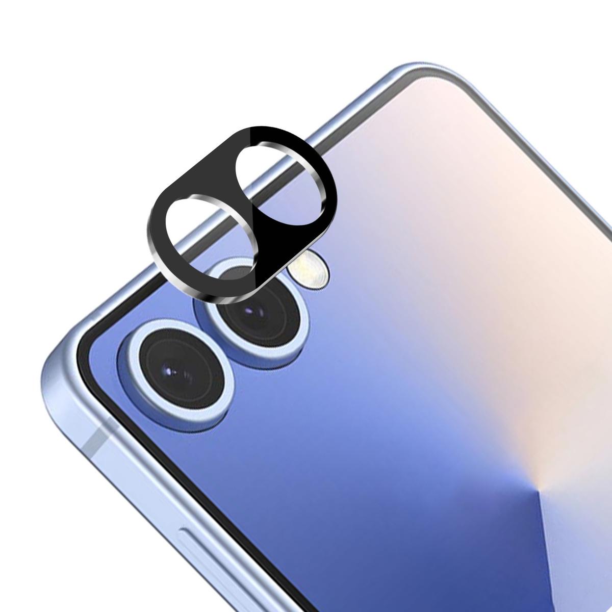 Samsung Galaxy Z Flip7 Camera Lens Colored Edge Tempered Glass Protector - Black, photo 2 of 2