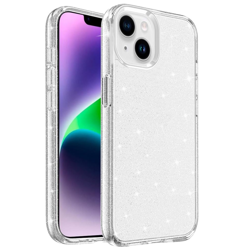 iPhone 14/13 Glitter Ultra Thick 3mm Transparent Hybrid Case – Heavy-Duty Sparkle in Clear, photo 3 of 3
