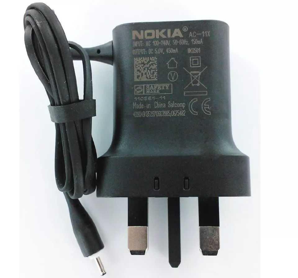 Nokia AC-11X UK Charger Thin Small Pin For Nokia Old Mobile Phones, photo 3 of 3