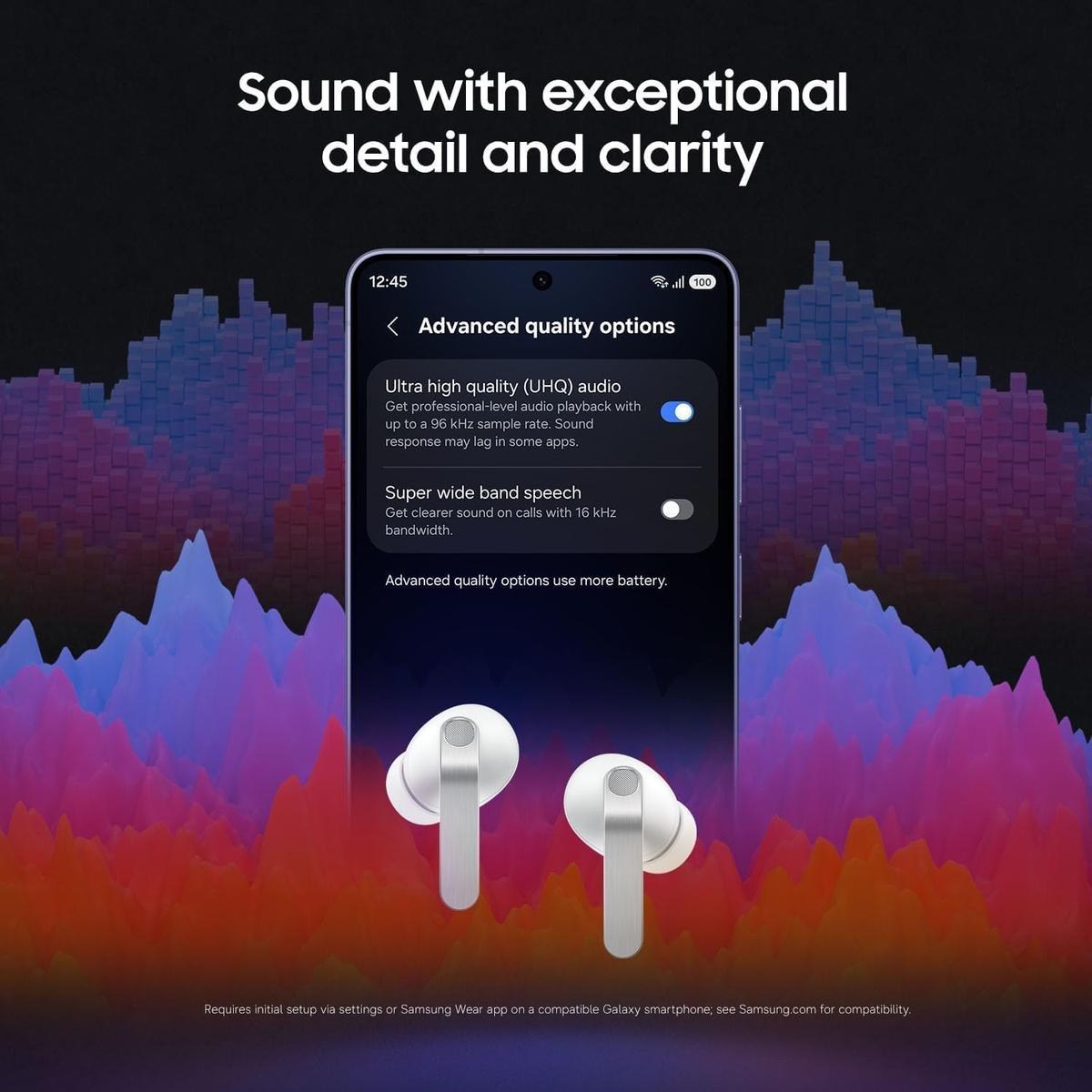 Samsung Galaxy Buds 4 Pro (2026) AI True Wireless Bluetooth Earbuds, White | Hi-Res Audio, 2-Way Speaker, ANC 2.0, Optimized Comfort, IP57 (White), photo 3 of 7