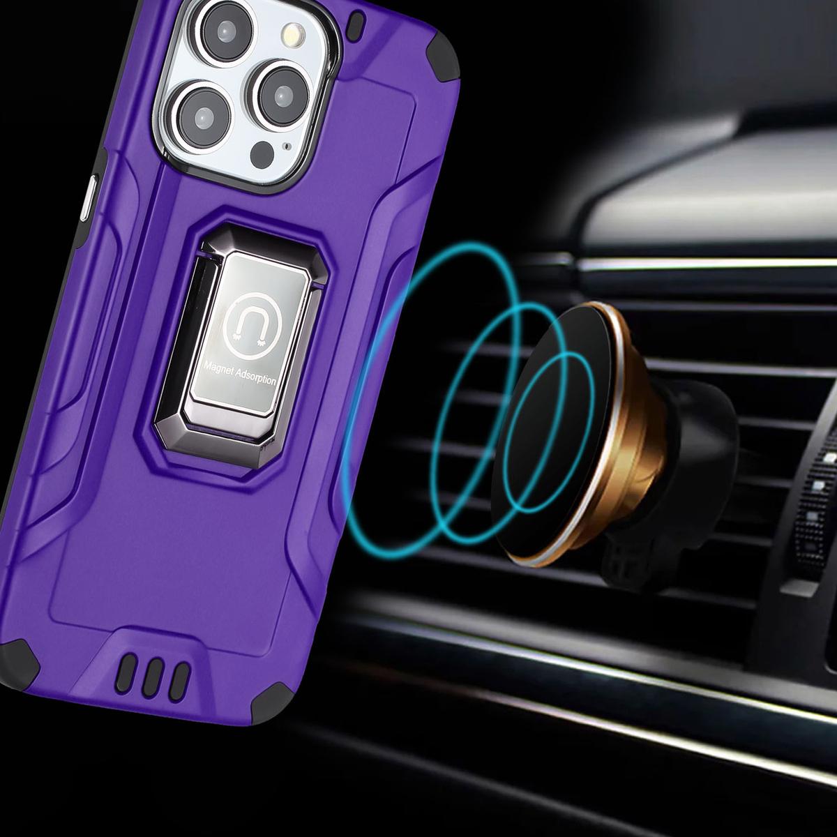 iPhone 15 Strong Tough Metallic Design Hybrid Case with Premium Kickstand & Shockproof Protection, photo 2 of 5