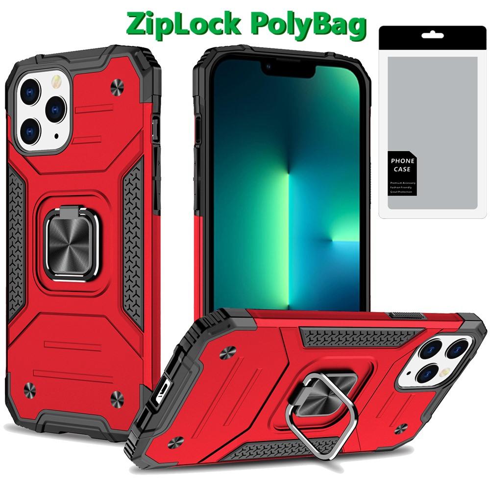 iPhone 13 Pro Max Robust Magnetic Kickstand Hybrid Case with Shockproof Protection and Metal Ring Stand, photo 3 of 6