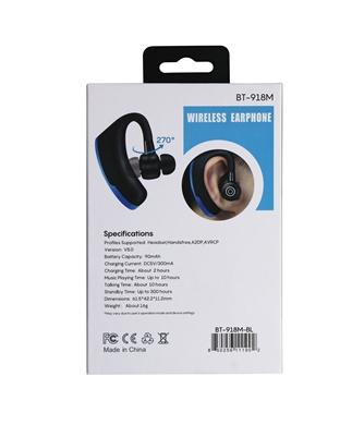 Sporty Bluetooth Earpieces with Microphone and Music 918M in Blue, photo 7 of 7