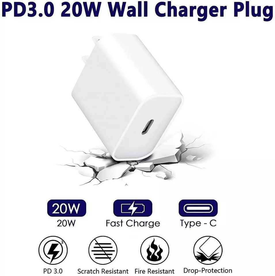 Fast Charger For iPhone 14/13/12 Pro Max, PD Power Adapter Cable, photo 3 of 4