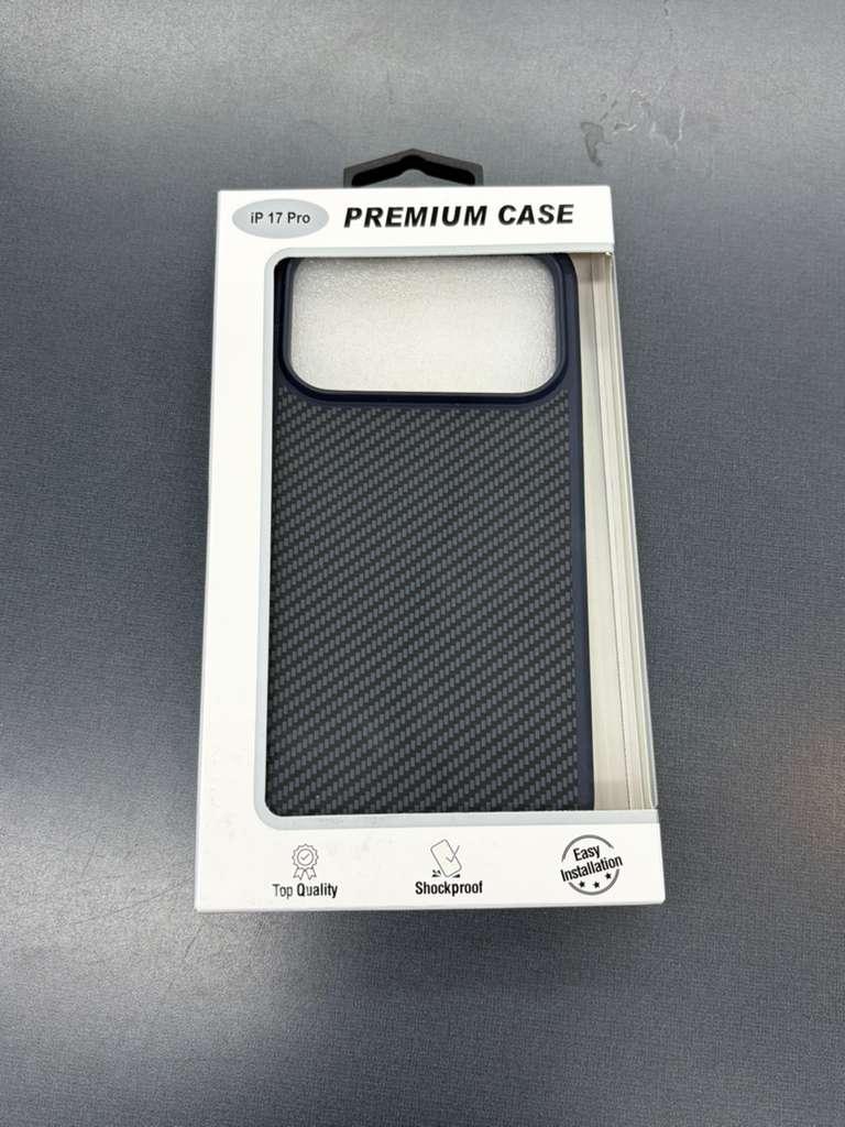 Ipnone 17 Pro Premium Case (Carbon Fiber Texture)