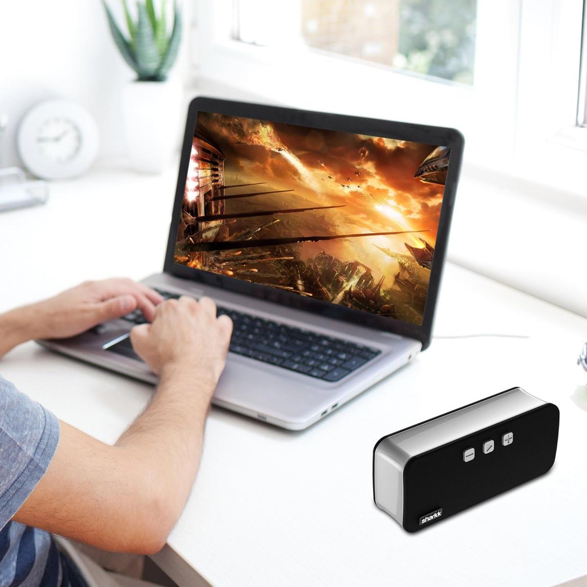 Sharkk Graham 20W Bluetooth Speaker with Bluetooth 4.2 Technology Portable Wireless Speaker with Built In Mic and 2500mAh Battery, photo 3 of 5