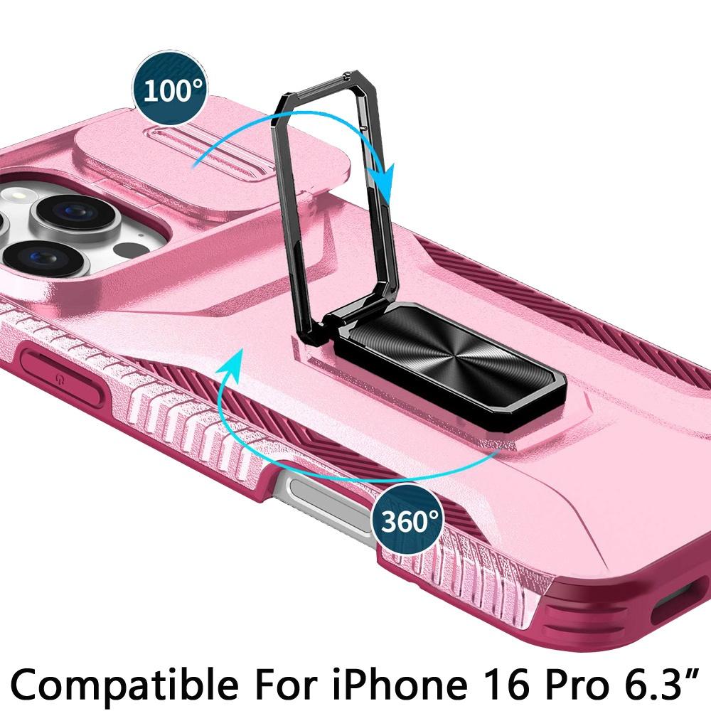iPhone 16 Pro 6.3" Complete Magnetic Hybrid Case | Metal Ring Stand with Full Camera Protection & Shockproof Design, photo 10 of 11