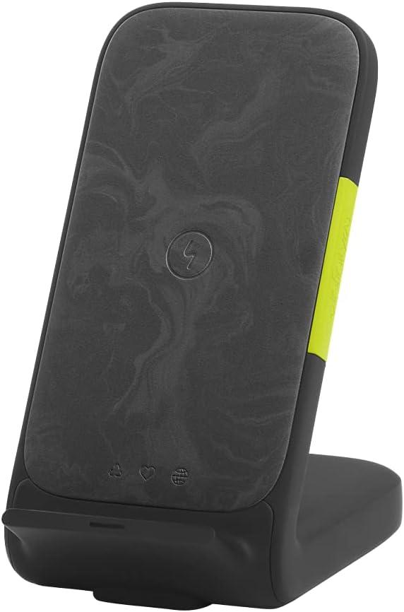 InstantStation Wireless Stand 33W PD USB-C and USB-A Compact Fast Charging Wireless Charger (Black)