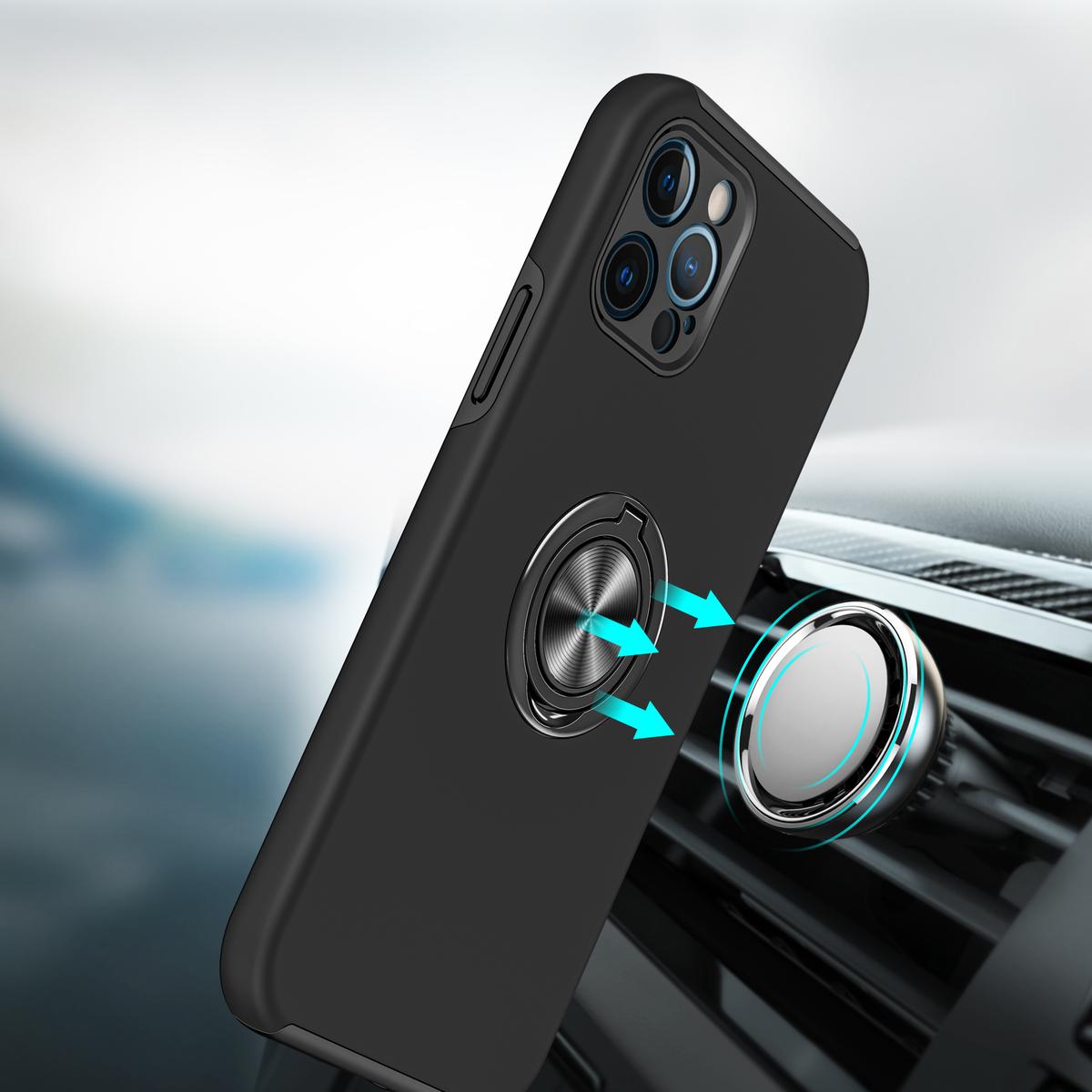 iPhone 15 Plus CHIEF Oil Painted Magnetic Ring Stand Hybrid Case Cover, photo 2 of 8