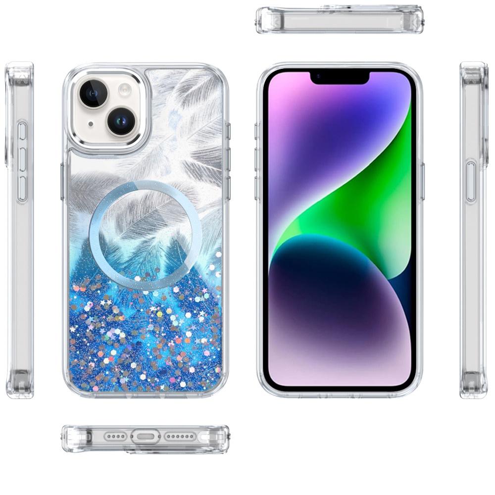 iPhone 14 PLUS Epoxy Glitter Shimmer Hybrid Case with [Magnetic Circle] | Sparkling Shockproof Transparent Cover, photo 4 of 13