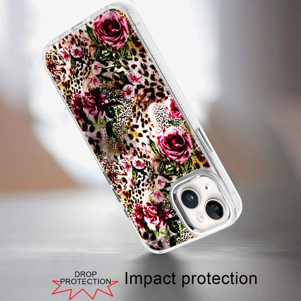 Floral Leopard Print Clear Protective Case For iPhone 13 & 14, photo 2 of 3