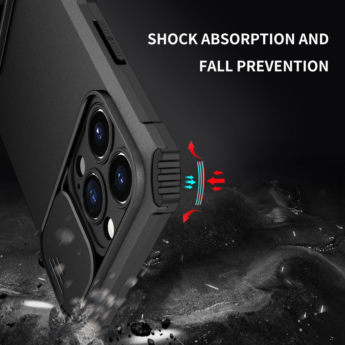 iPhone 13 Pro Max Easy Viewing Kickstand Hybrid Case Cover with Enhanced Camera Protection, photo 5 of 6