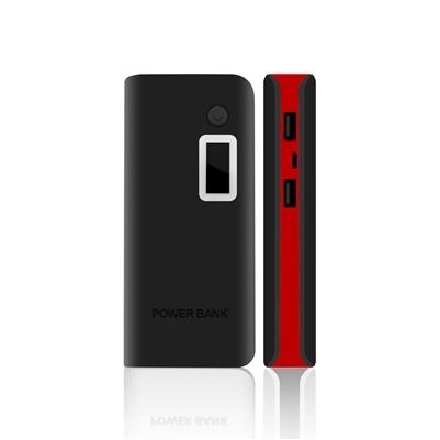 Power Bank 14000mAh w/LCD Red in Black/Red