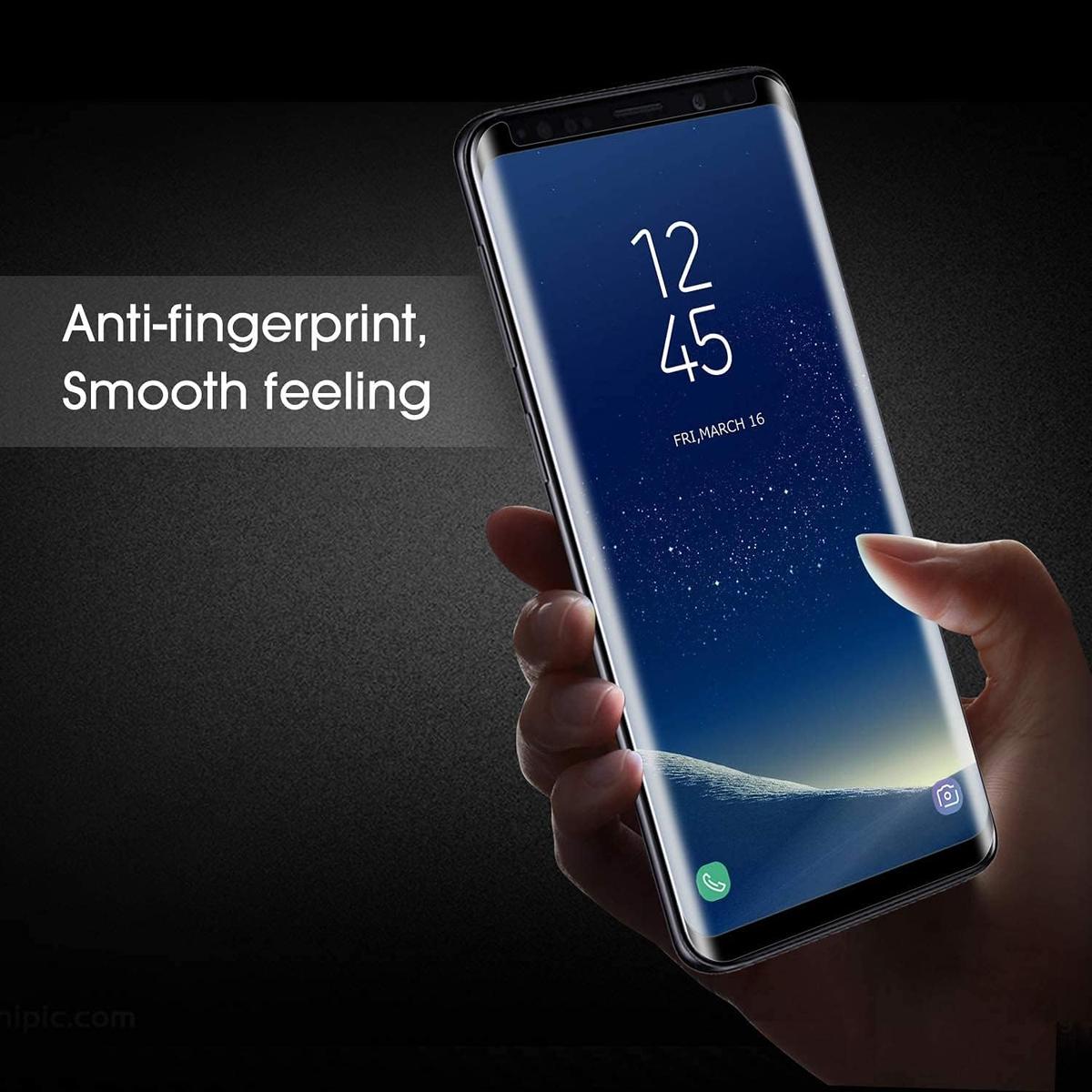 Pack of 3 Samsung Galaxy S8 Tempered Glass Screen Protectors – Case Friendly, HD Clear & Bubble-Free Application, photo 4 of 4