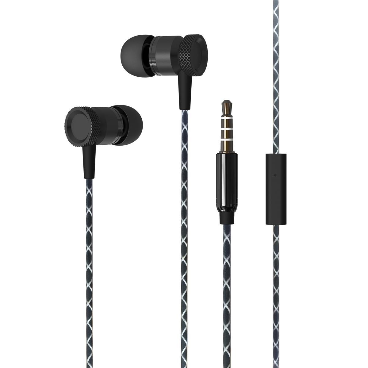 Metal Stereo Hands Free with Super Sound M08 - Black