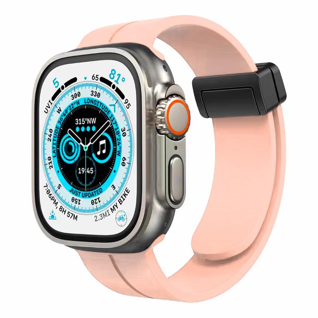Magnetic Buckle Silicone Band for Apple Watch 42mm/44mm/45mm – Premium Soft Strap Compatible with Series 9 to 1, SE & Ultra, photo 8 of 9