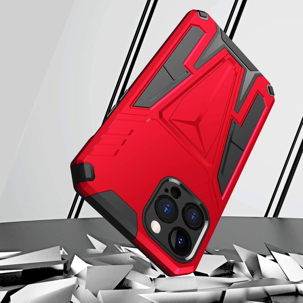 iPhone 12 Pro Max 6.7" Alien Design Shockproof Magnetic Hybrid Kickstand Case Cover – Red, photo 4 of 5