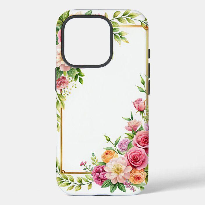iPhone 15 METKASE Premium RANK Design Fused Hybrid in Slide-Out Package - Antique Flower