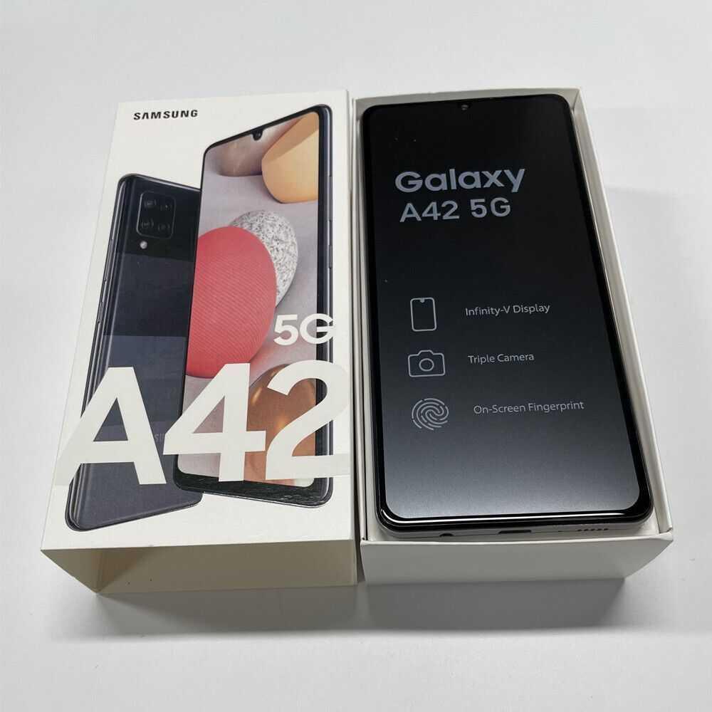 Samsung Galaxy A42 5G 128GB - Unlocked - Black,Grey ( Brand new ), photo 2 of 3