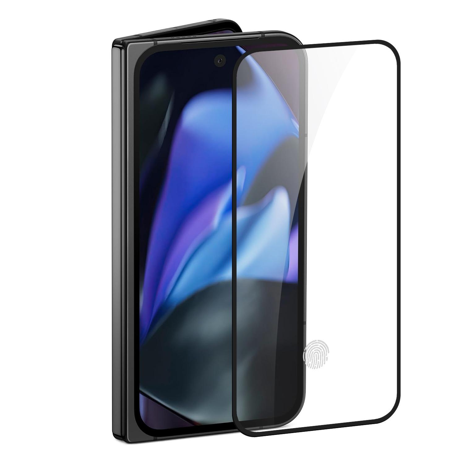 Google Pixel 10 Pro Fold Black Edge Tempered Glass Screen Protector