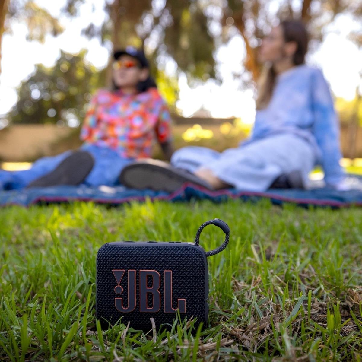 JBL Go 4 - Ultra-Portable, Waterproof and Dustproof Bluetooth Speaker, Big Pro Sound with Punchy bass, 7-Hour Built-in Battery, Made in Part with Recycled Materials (Black), photo 2 of 7
