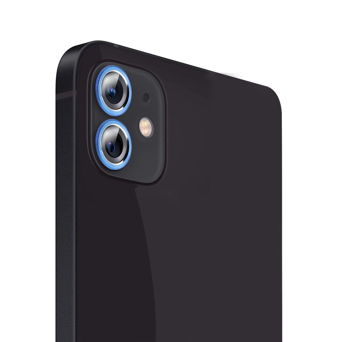 iPhone 11 2 Camera Colored Edged Tempered Glass - Blue, photo 3 of 3