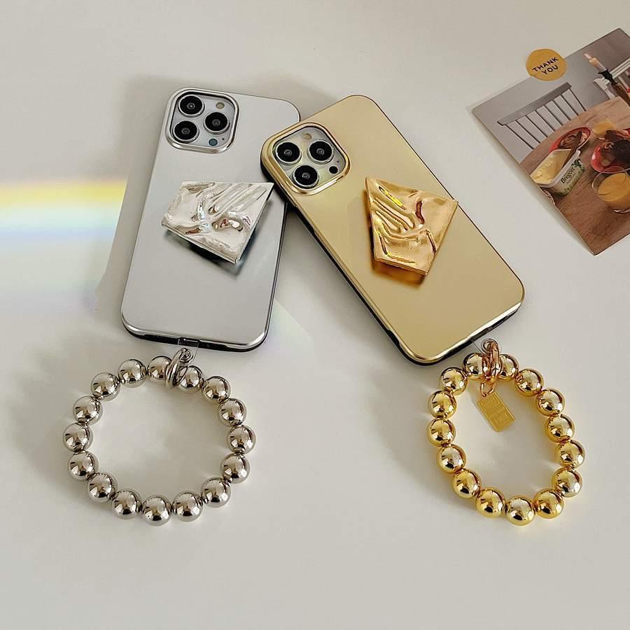 ( iPhone case ) Laser Bead Chain Holder Phone Cover Case For iPhone 13 11 12 Pro Max XS XR 7 8+, photo 2 of 4