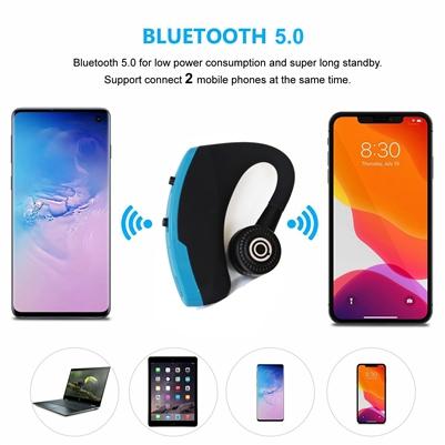 Sporty Bluetooth Earpieces with Microphone and Music 918M in Blue, photo 2 of 7