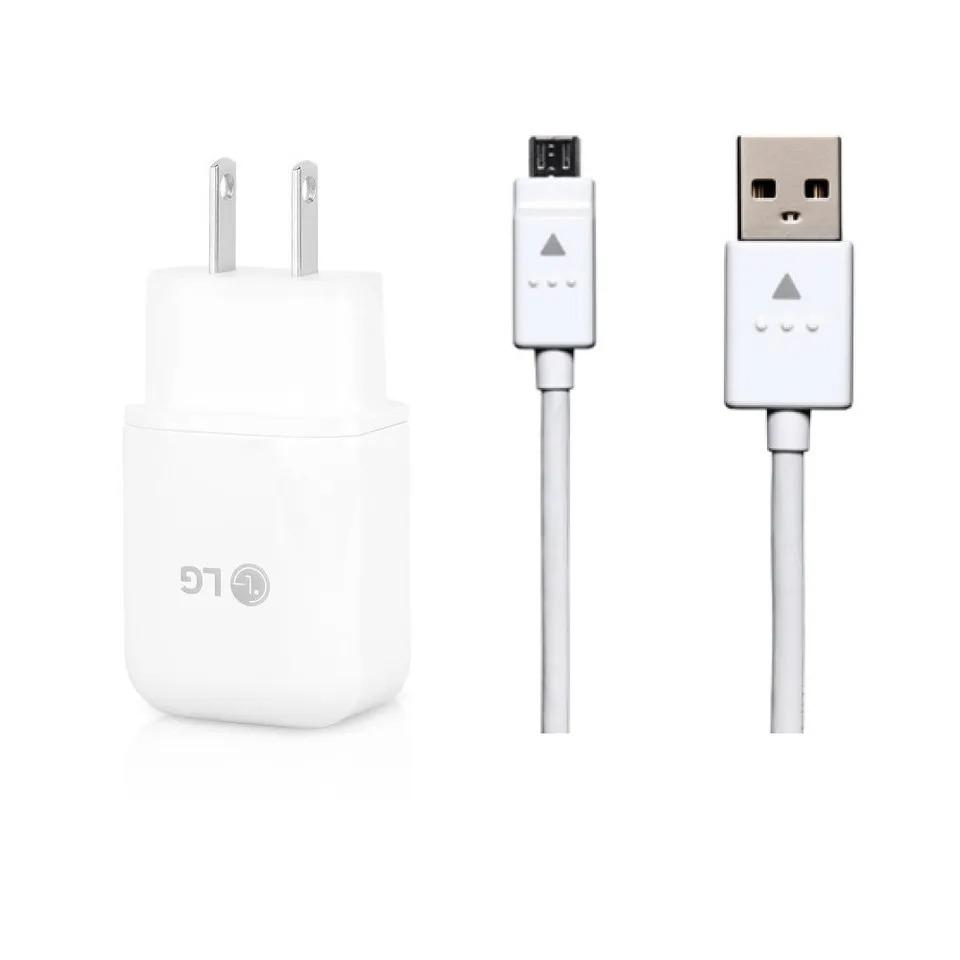 LG Fast Charger & Micro Cable G4 G5 Stylo 2 3 K4 K7 K8 K10 Nexus 5 100% Original