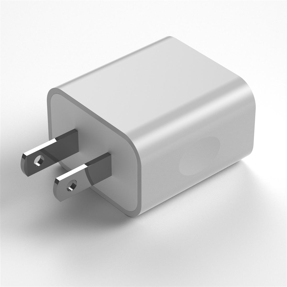 2 In 1 Fast Dual USB Wall Charger and Lightning Cable Cord For iPhone 12 Pro Max/ 12 Pro/ 12/ 12 mini in White, photo 4 of 5