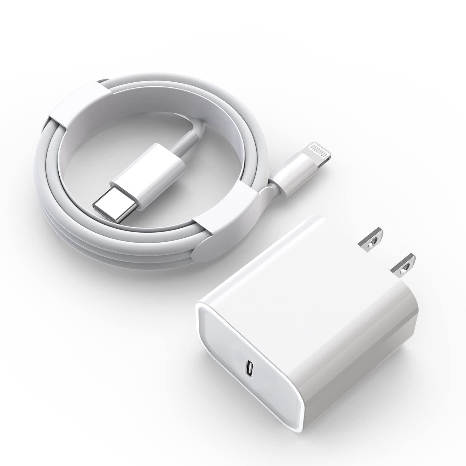 iPhone Fast Charger, 20W USB C iPhone Charger Plug with 1M Fast Charging Cable, Type C Fast Charger Compatible with iPhone 14/14 Plus/14 Pro/14 Pro Max/13
