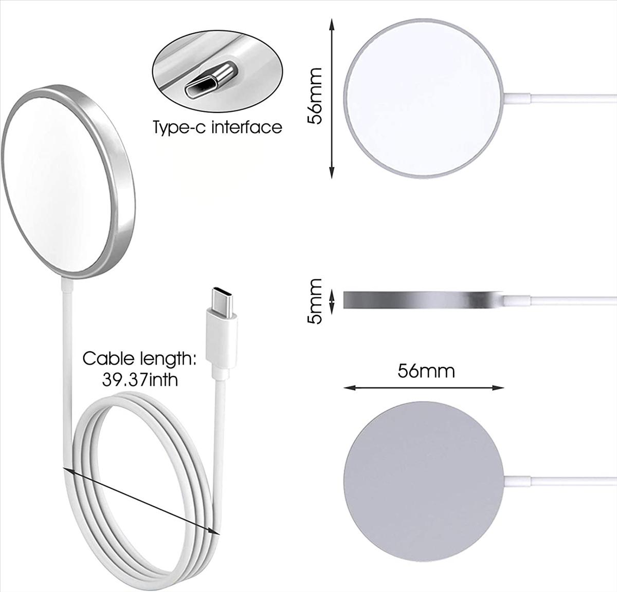 Apple iWatch Magnetic Charging Cable (1M) (TypeC)