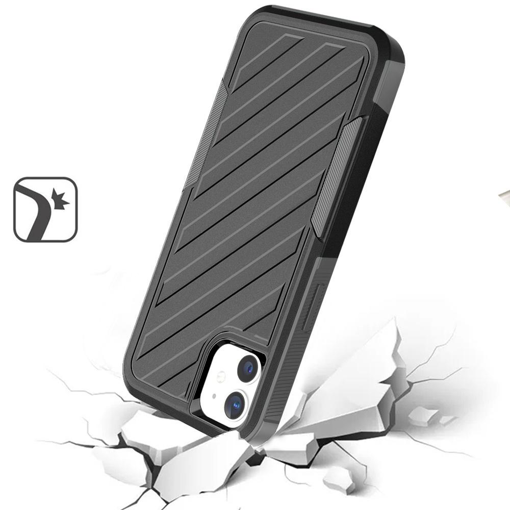 iPhone 11 (XI6.1) Noble lined shockproof dual layer hybrid - Black, photo 3 of 3