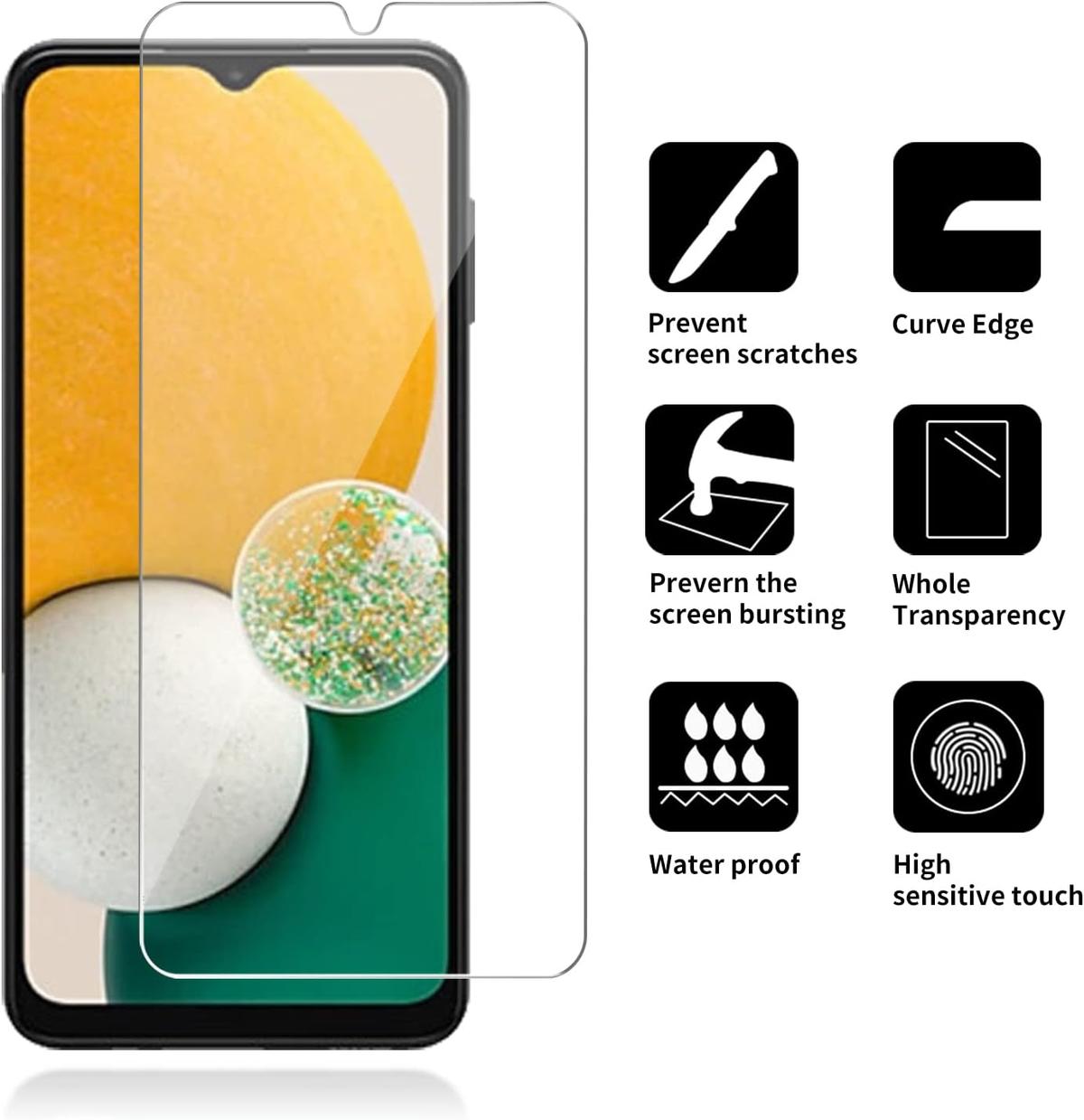Tempered Glass Screen Protector for Samsung Galaxy A13 – Shatterproof, Anti-Scratch & HD Clear