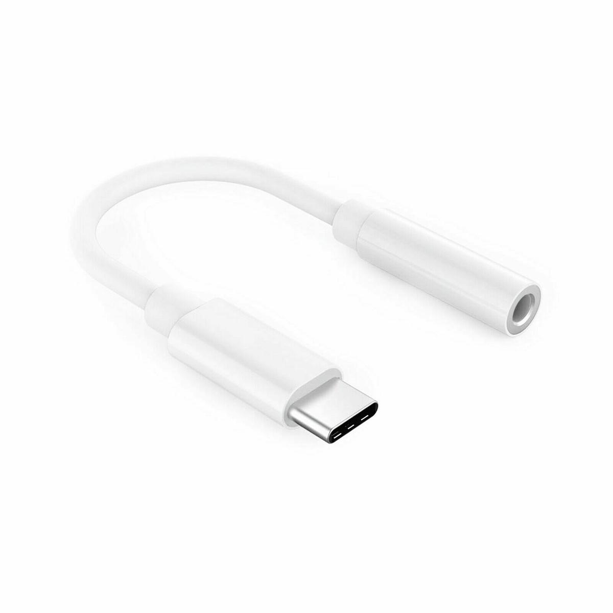 Digital-chipped Earpiece Adapter for Type C (no mic) in White