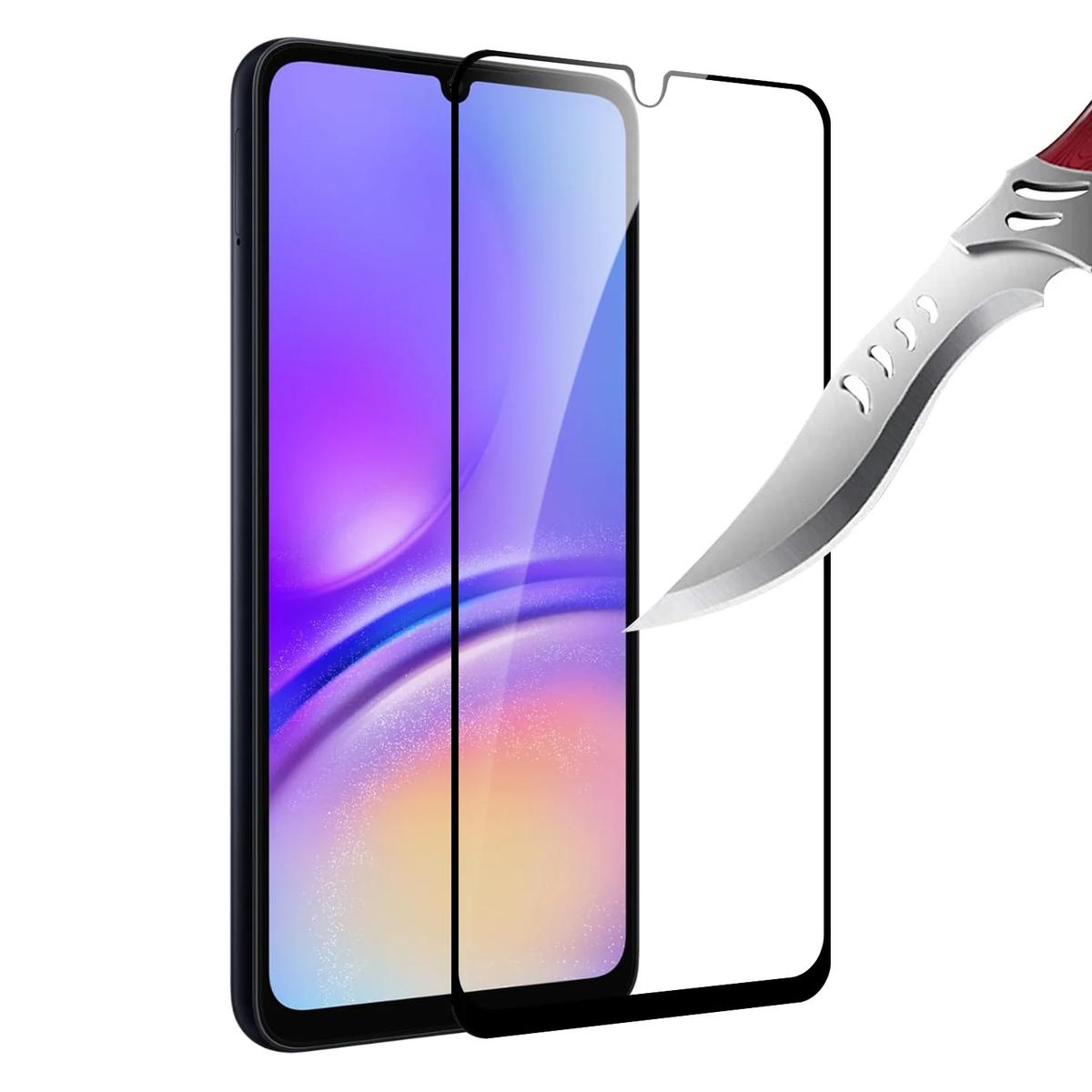 Samsung Galaxy A16 5G Black Edged Tempered Glass Screen Protector