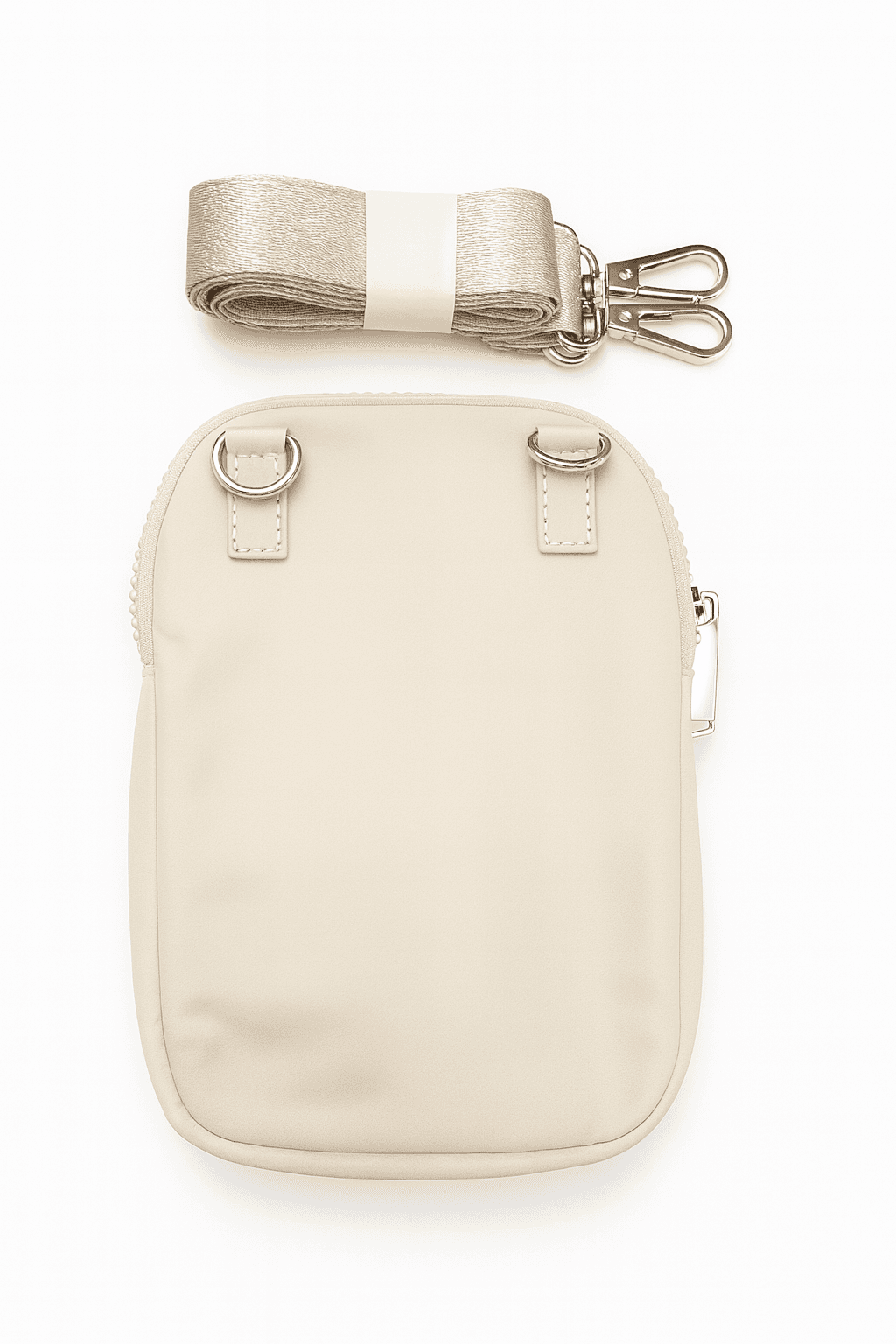 CROSSBODY FANNY PACK POUCH / Zippered Belt Bag (Small Nylon - Mint Green)