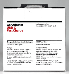 Verizon 27W USB-C Car Charger Adapter Fast Charging For Apple & Samsung Devices, photo 2 of 3