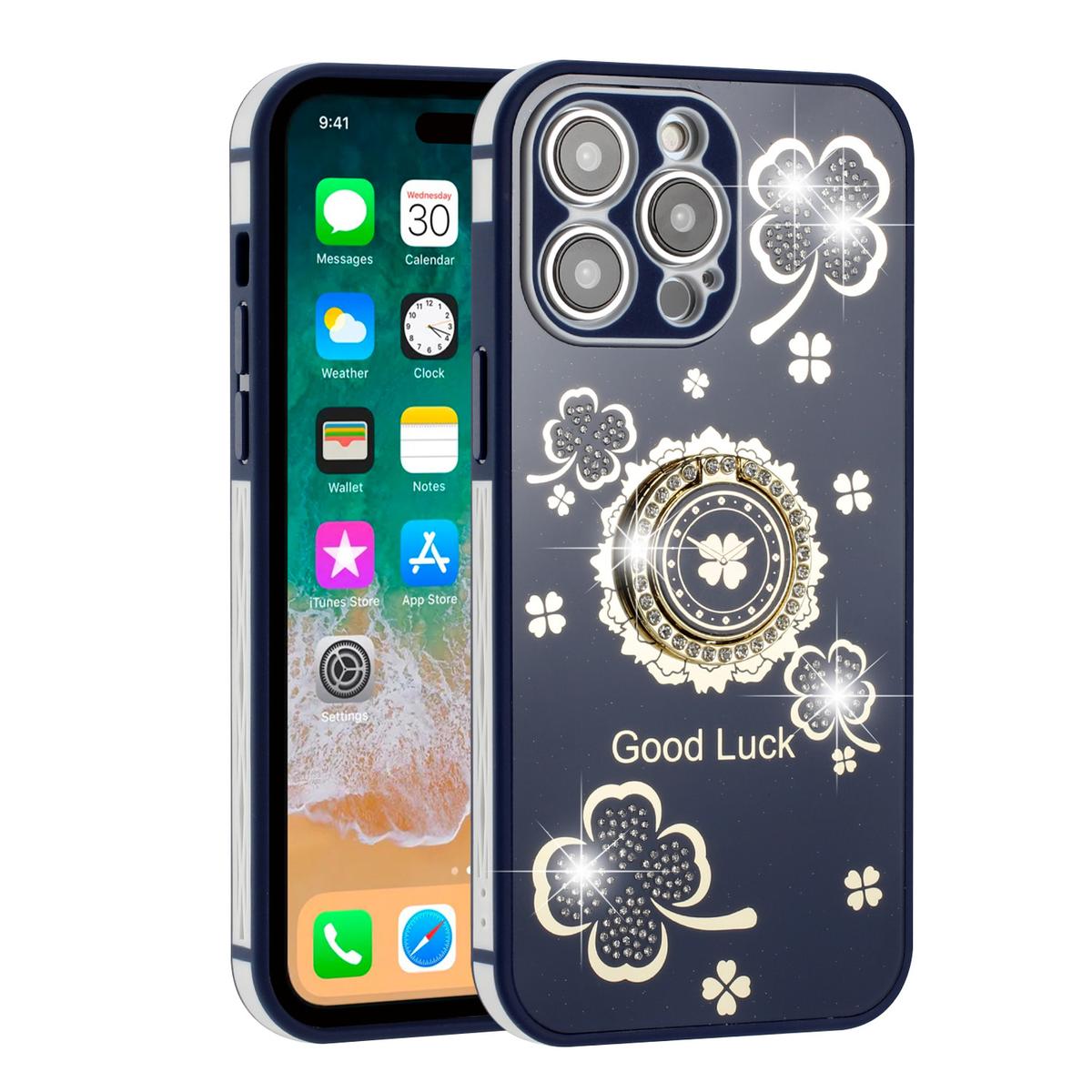 Apple iPhone 14 PRO 6.1" SPLENDID Glitter Good Luck Floral Soft TPU Case Cover – Charming & Protective, photo 4 of 10