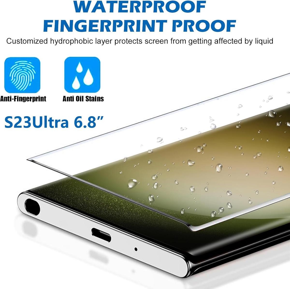 Tempered Glass Screen Protector for Samsung Galaxy S23 Ultra – HD Clear, Anti-Scratch & Shatterproof, photo 2 of 4