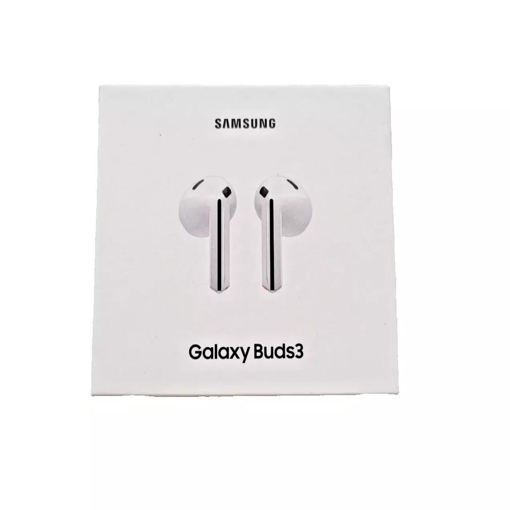 Samsung Galaxy Buds 3 AI True Wireless Bluetooth Earbuds, Sound Optimization, Real-Time Interpreter, Noise Cancelling, Redesigned Fit, Touch Control (White), photo 2 of 4