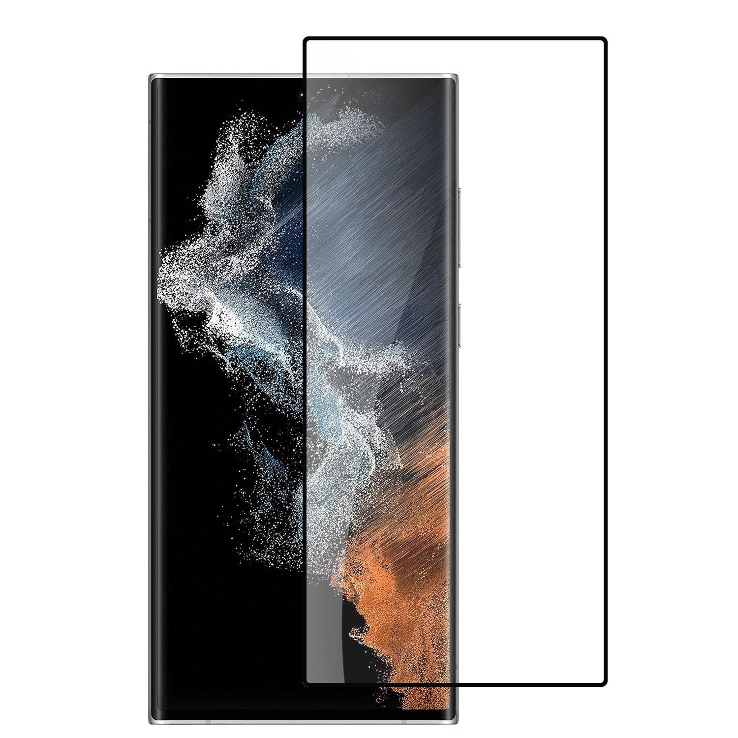 Samsung Galaxy S24 Ultra Black Edge Tempered Glass Screen Protector