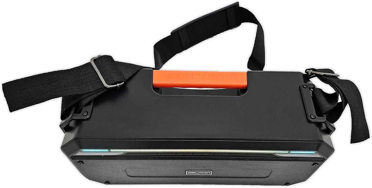 Dolphin SPB-20X 40W Boombox Bluetooth Speaker: Retro, 40W Output, Bass, Loud, LED Light Show, Outdoors, Portable, Rechargeable, Long Lasting Battery, photo 5 of 6