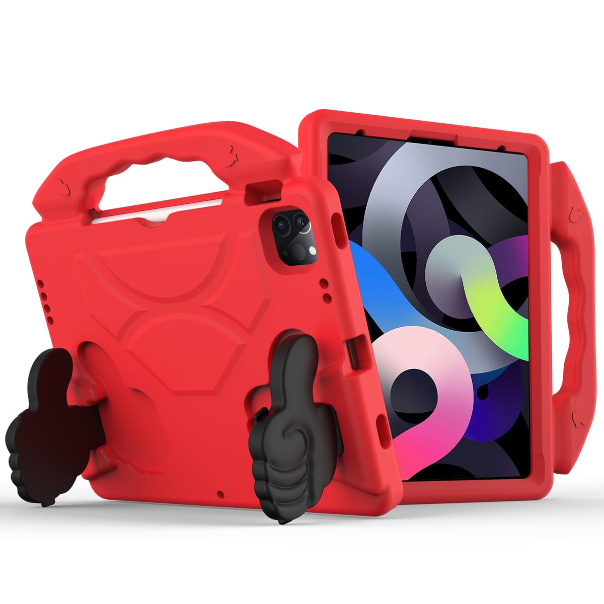 Apple iPad Pro 11inch 2024 Thumbs Up Kickstand Shockproof Tablet Case Cover - Red
