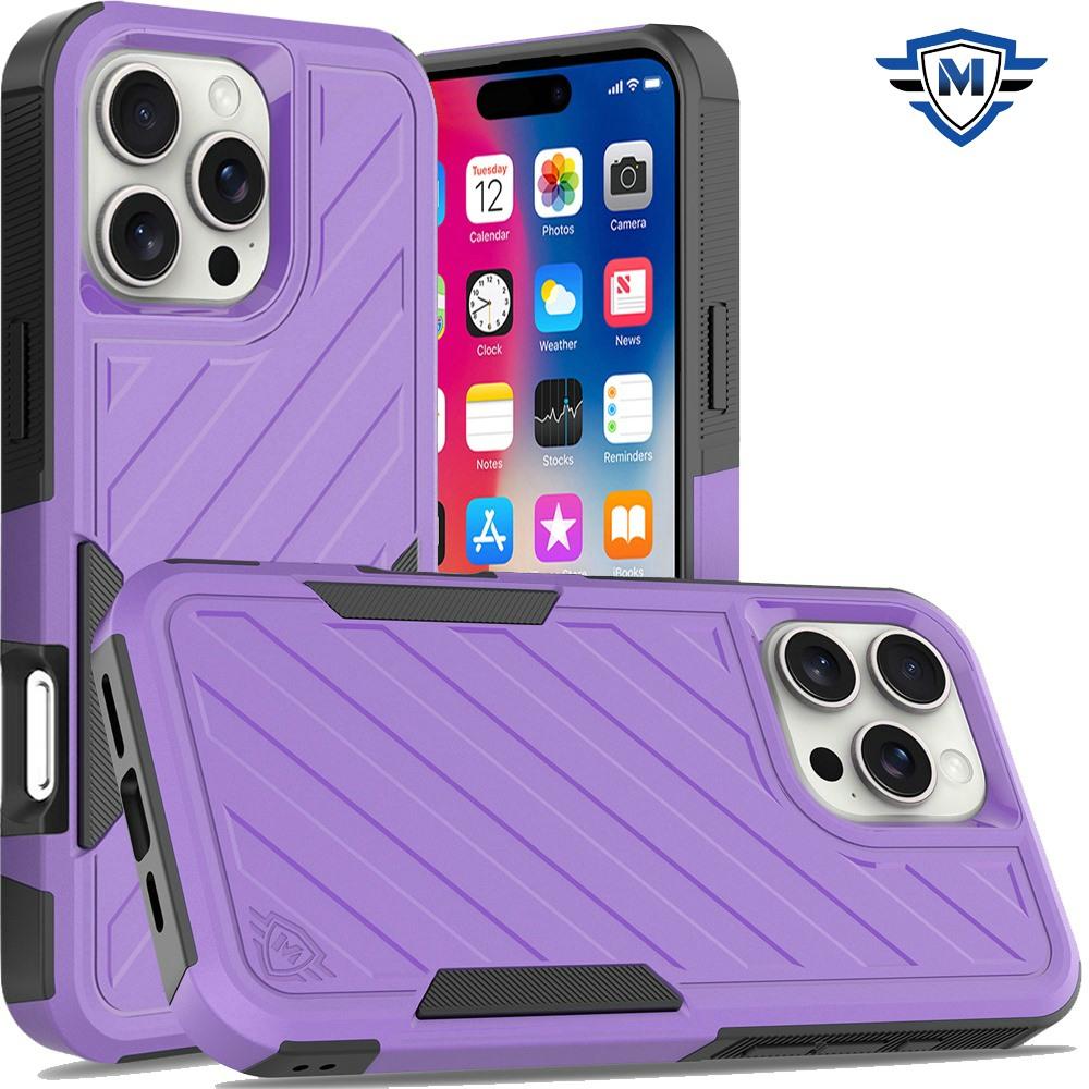 iPhone 16 Pro 6.3" METKASE Noble Lined Dual-Layer Hybrid Case | Shockproof Rugged Cover in Slide-Out Premium Packaging, photo 3 of 13