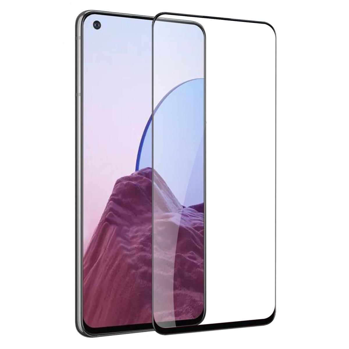 OnePlus Nord N20 5G Bulk White Paper Card Package Black edged Tempered Glass (Black)