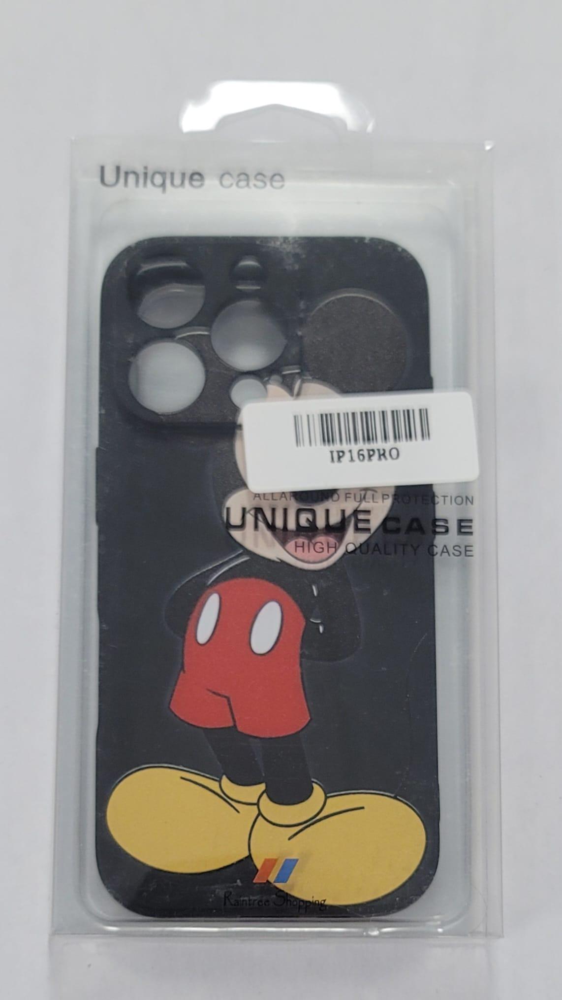 Mickey Mouse Black iPhone 16 Pro Case – Iconic Disney Style