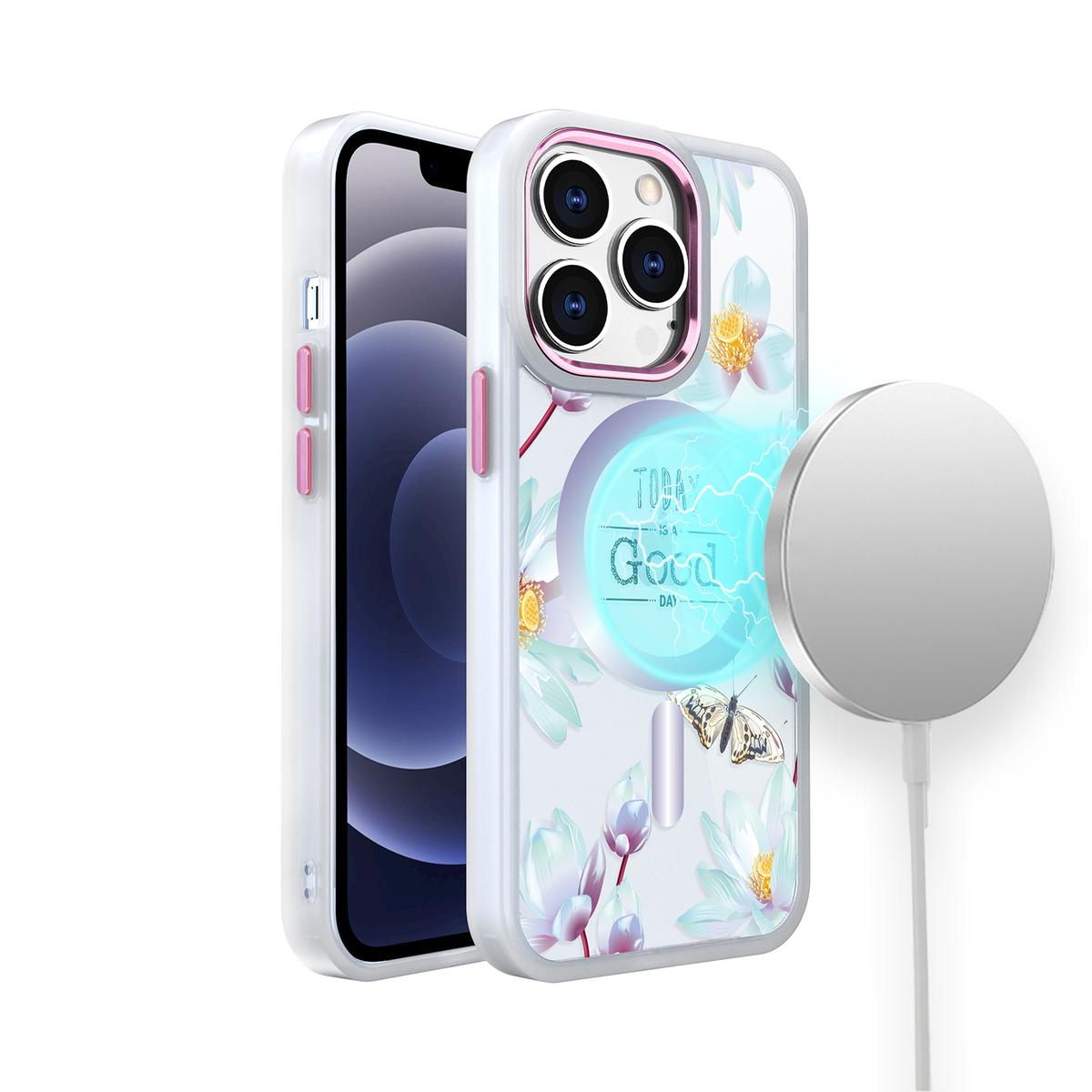 Apple iPhone 11 Pro Max (XI6.5) Flowrite Quotation Design [Magnetic Circle] Transparent Shockproof Hybrid Case, photo 2 of 4